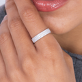 Halo Zircon Ring