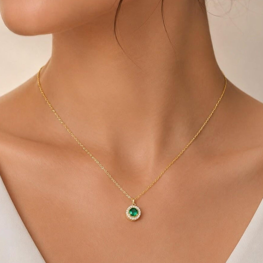 Halo Drop Necklace