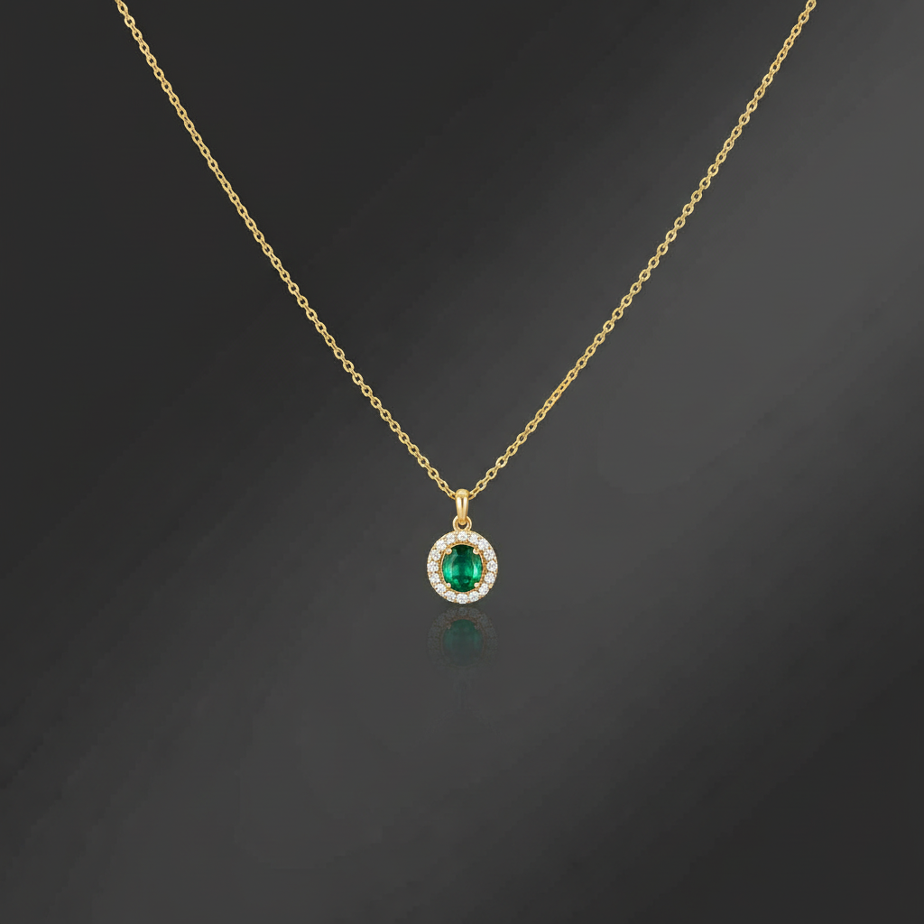Halo Drop Necklace