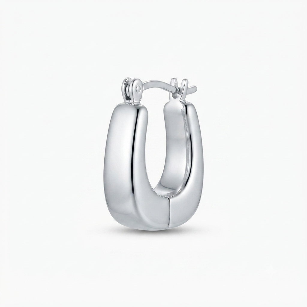 Silver Line Ear 03 - Sterling Silver Drop Earrings