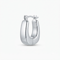 Silver Line Ear 03 - Sterling Silver Drop Earrings