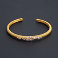 Ribbed Gold Bangle