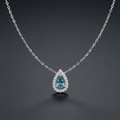 Aria Blue Pendant Necklace