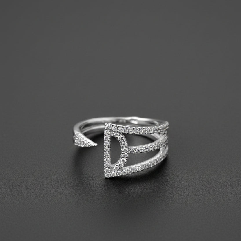 Facet Zircon Ring