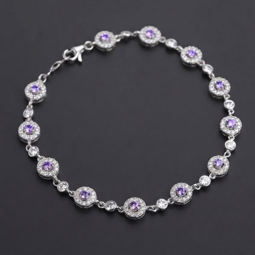 Violet Halo Bracelet