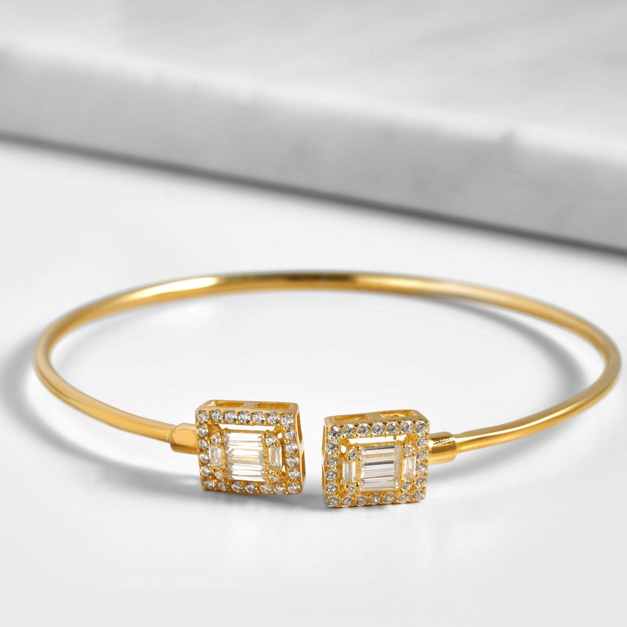 Baguette Gold Bangle