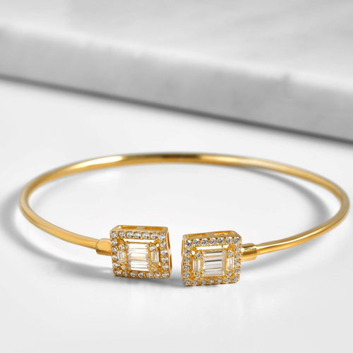 Baguette Gold Bangle