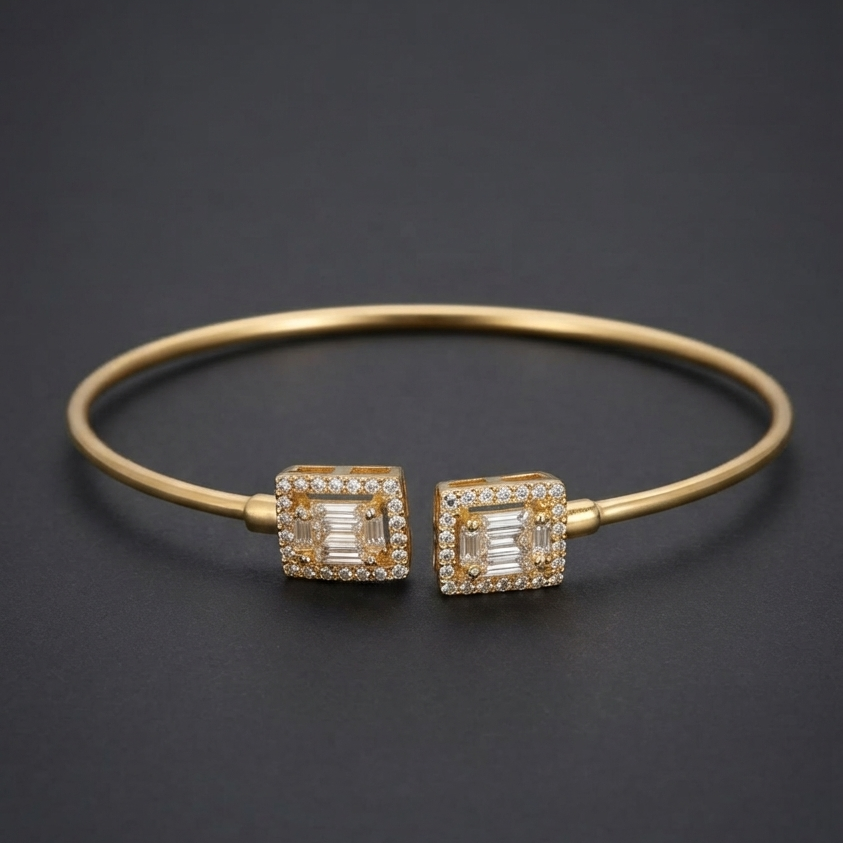 Baguette Gold Bangle