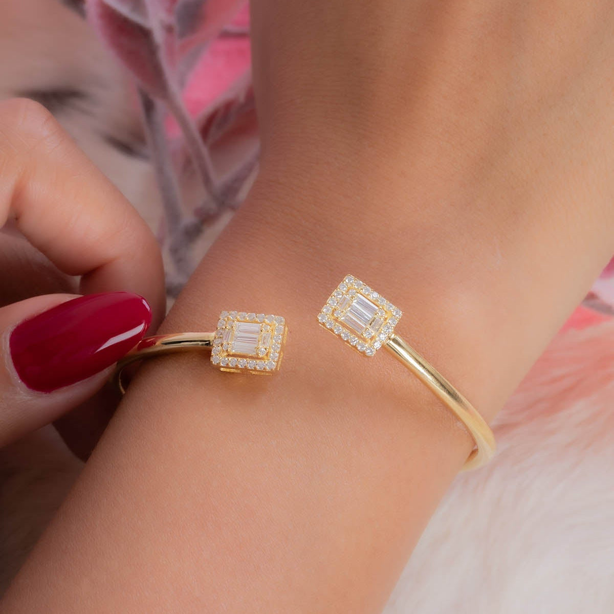 Baguette Gold Bangle