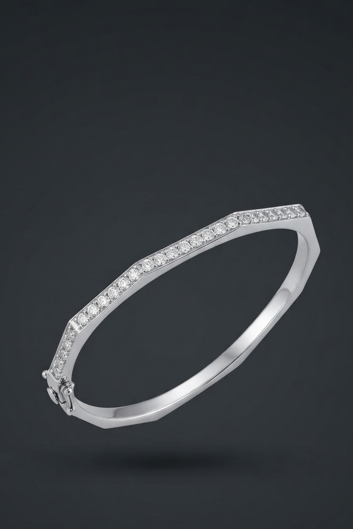 Facet Pavé Bangle