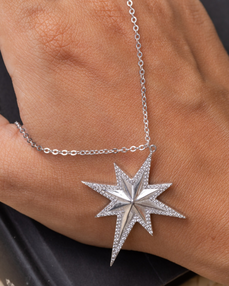 Orion Silver Star Necklace