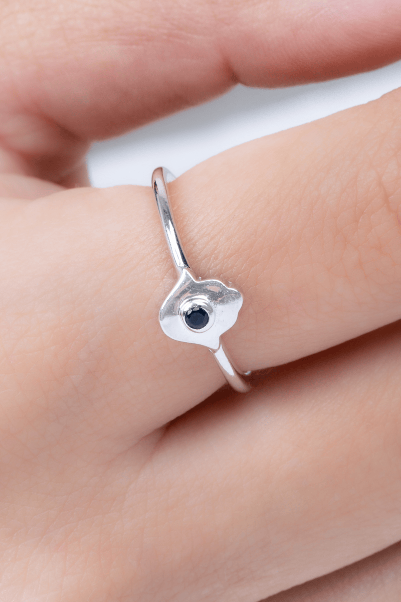 Zircon Hamsa Ring