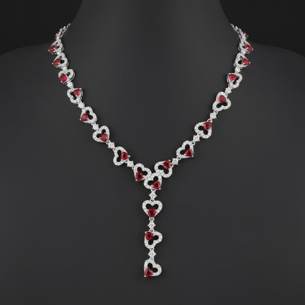 Ruby Zircon Necklace