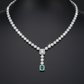 Emerald Zircon Necklace