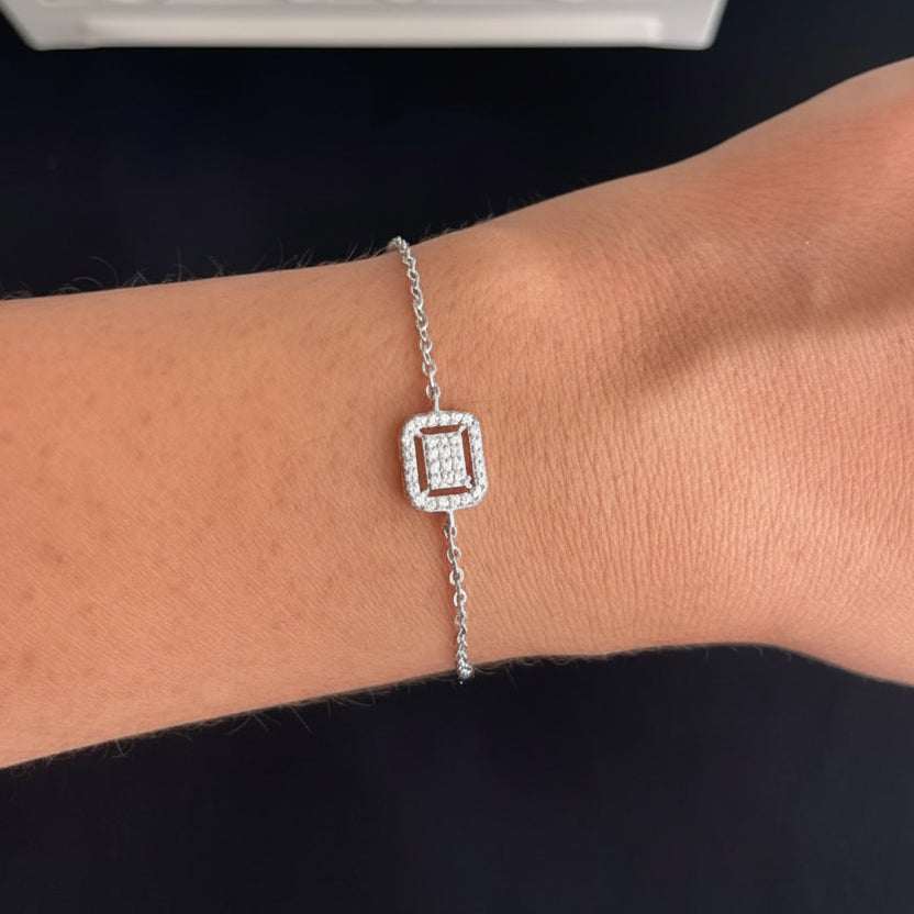 Zircon Square Bracelet