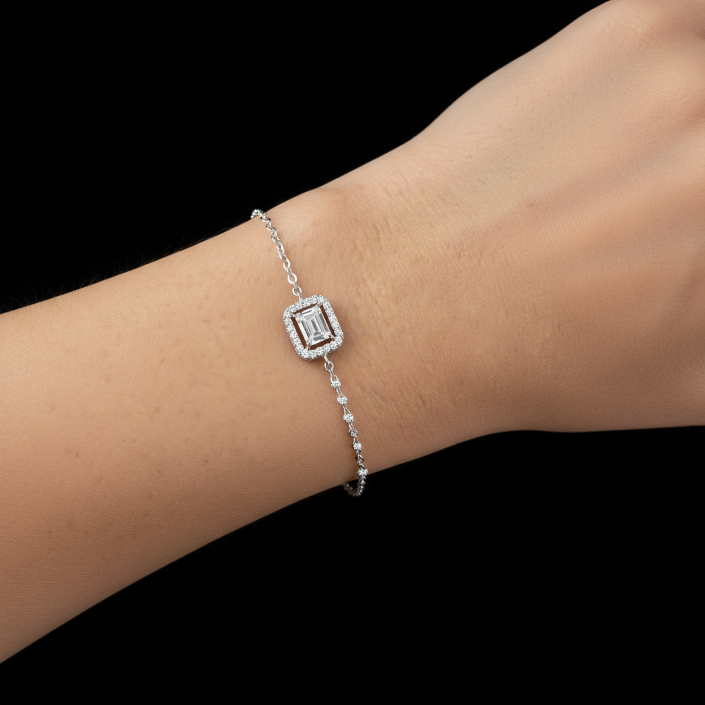 Zircon Square Bracelet