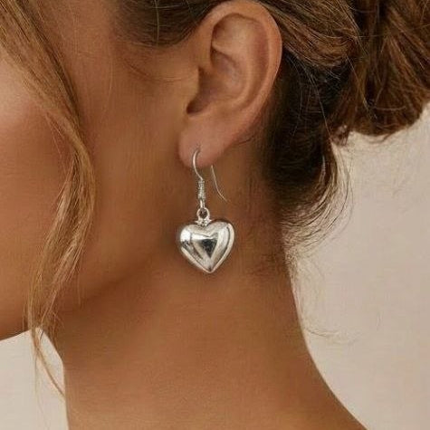 Silver Line Ear 08 - Sterling Silver Drop Earrings