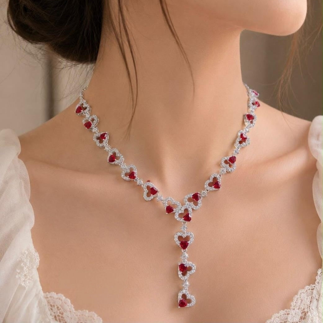 Ruby Zircon Necklace