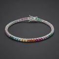 Rainbow Tennis Bracelet