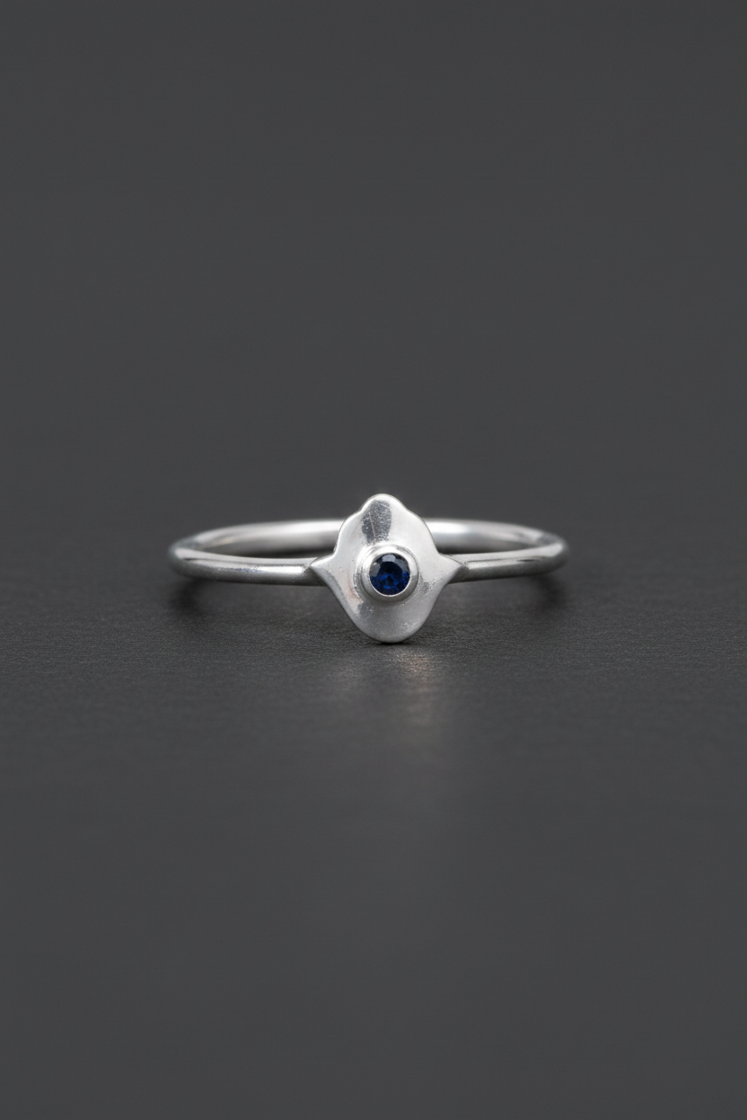 Zircon Hamsa Ring