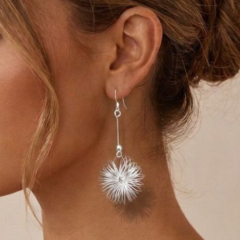 Silver Line Ear 01 - Sterling Silver Earrings