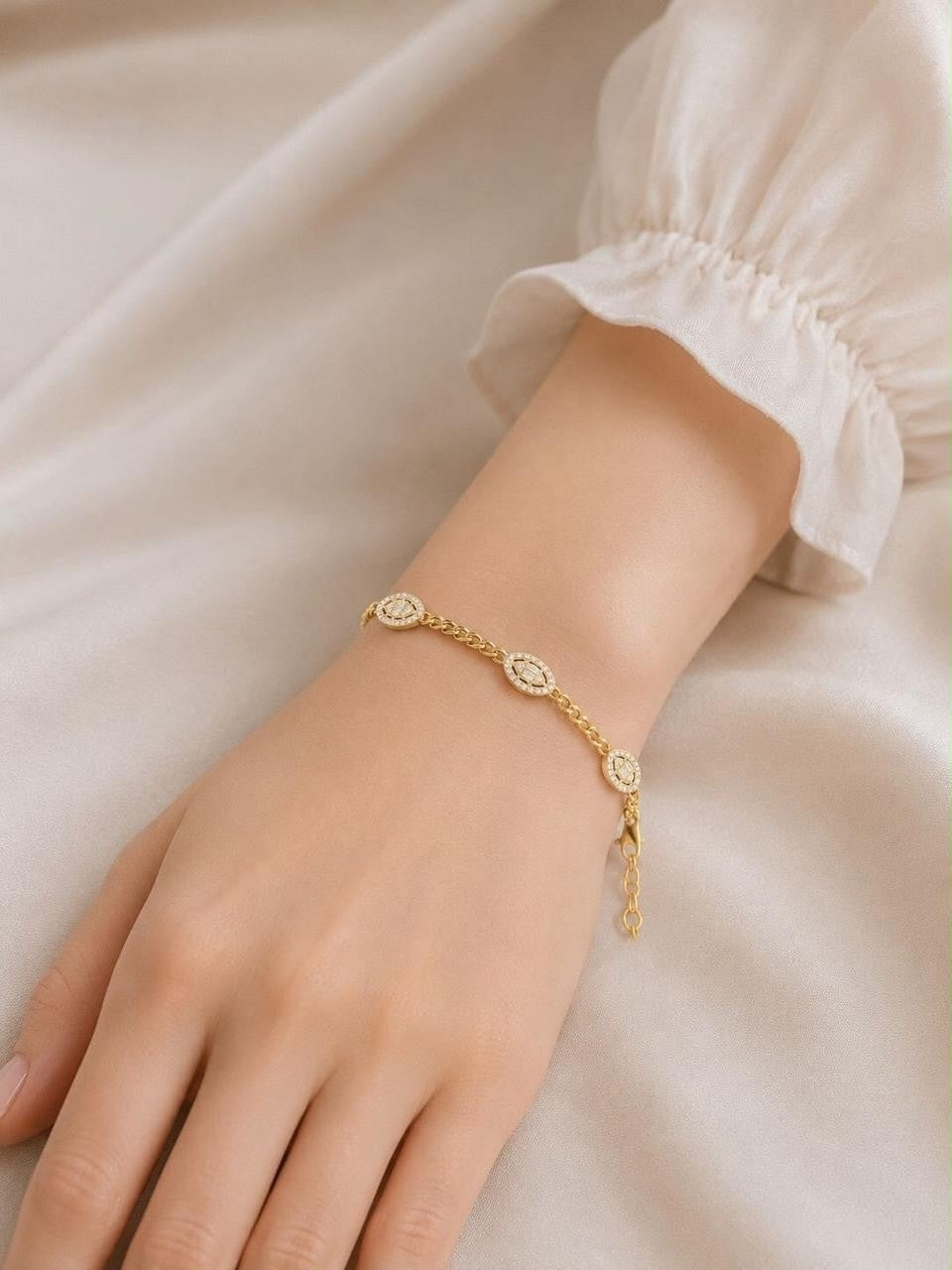 Gilded Zircon Bracelet